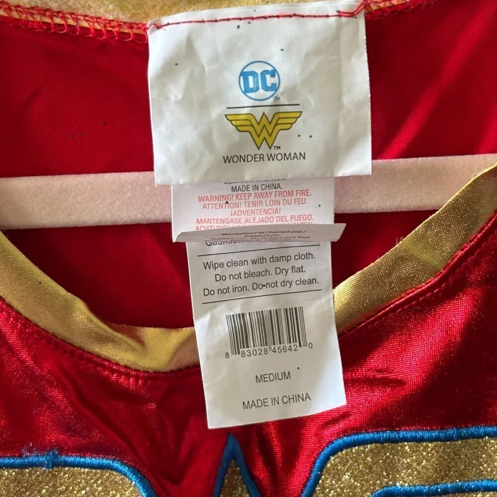 Wonder Woman Costume with belt in size M